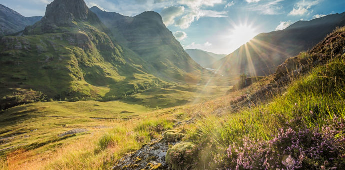 The beautiful Scottish Highlands often seen in Outlander.