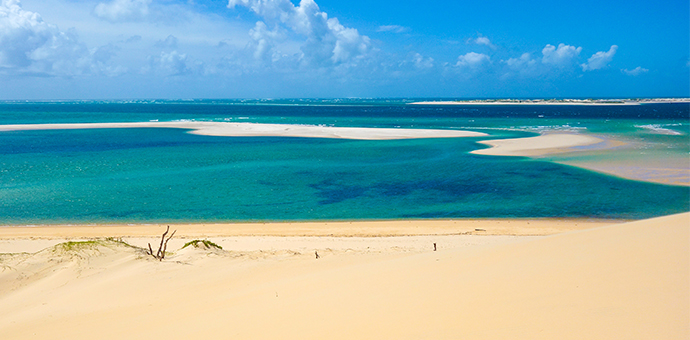 Sand dunes on Bazaruto Archipelago, Mozambique