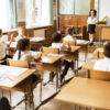 Students in a classroom.