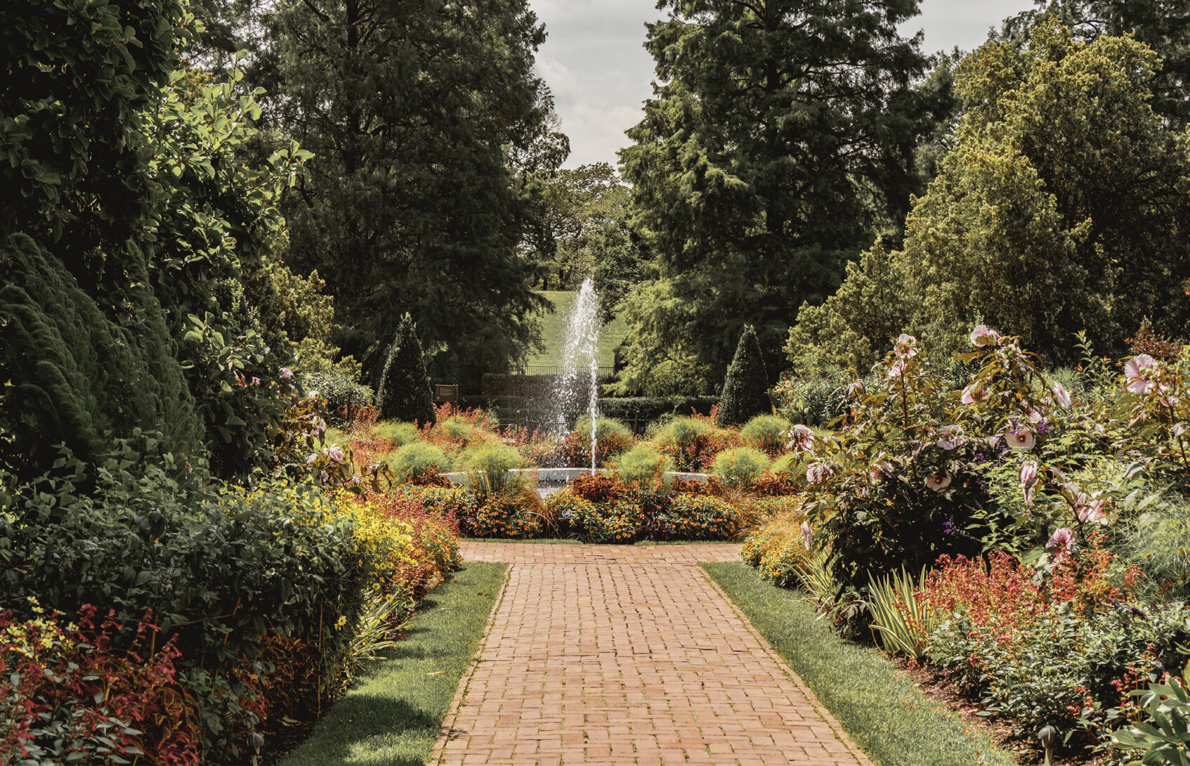 A fountain at Longwood Gardens in Kennett Square, Pennsylvania